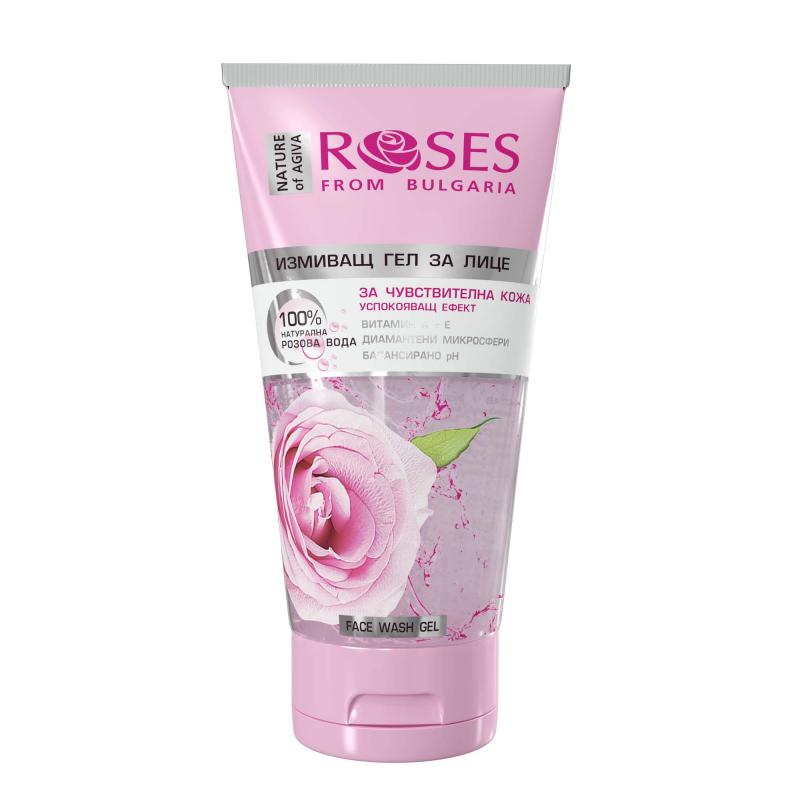 Face wash gel ROSES for sensitive skin 150ml