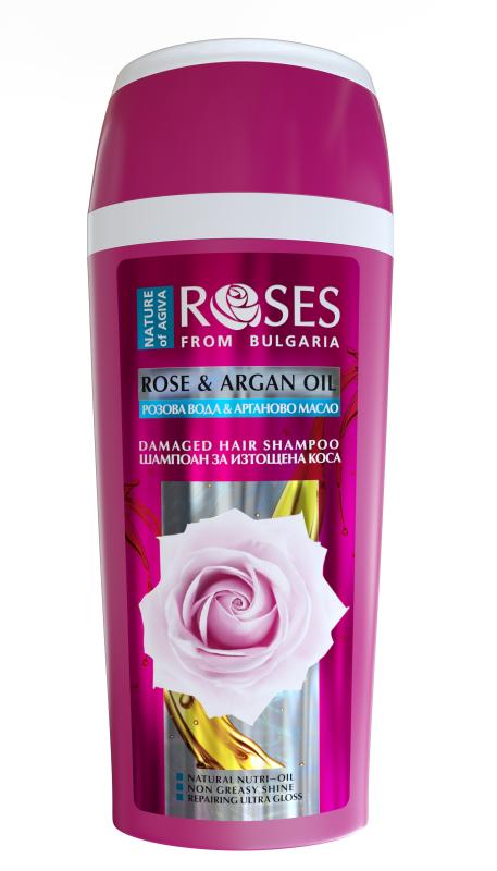 Hair shampoo ROSE and ARGAN 250ml