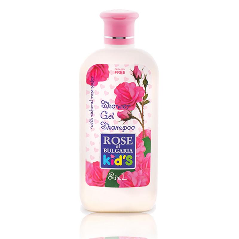 Shower gel shampoo 2in1 ROSE OF BULGARIA KIDS 200ml