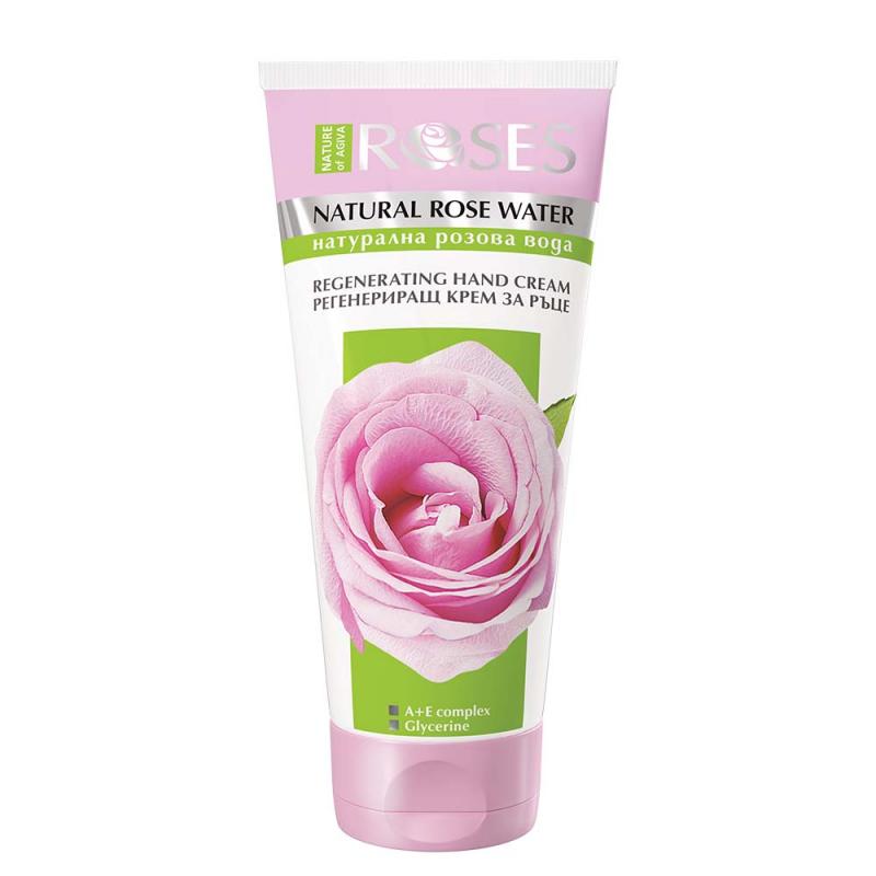 SKIN-SMOOTHING HAND CREAM ROSES with natural rose water 75ml