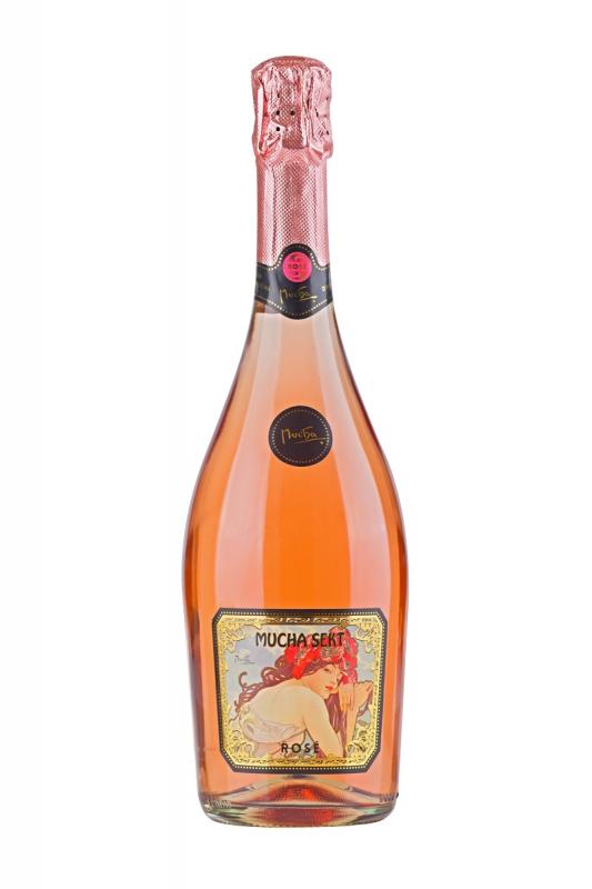 Sparkling wine MUCHA SEKT ROSE 0,75l