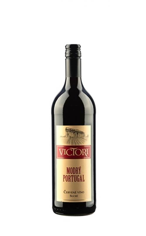 Víno suché červené VICTORI Modrý portugal 12,5% 1L